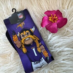 NFL Vikings Character Purple Socks Minnesota Vikings